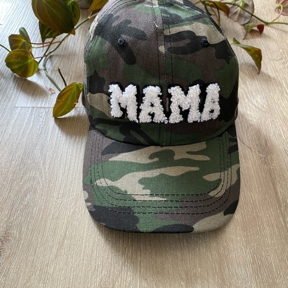 MAMA Stony Clover Look patch logo Army Print Camo Print Baseball Hat - Picture 2 of 5